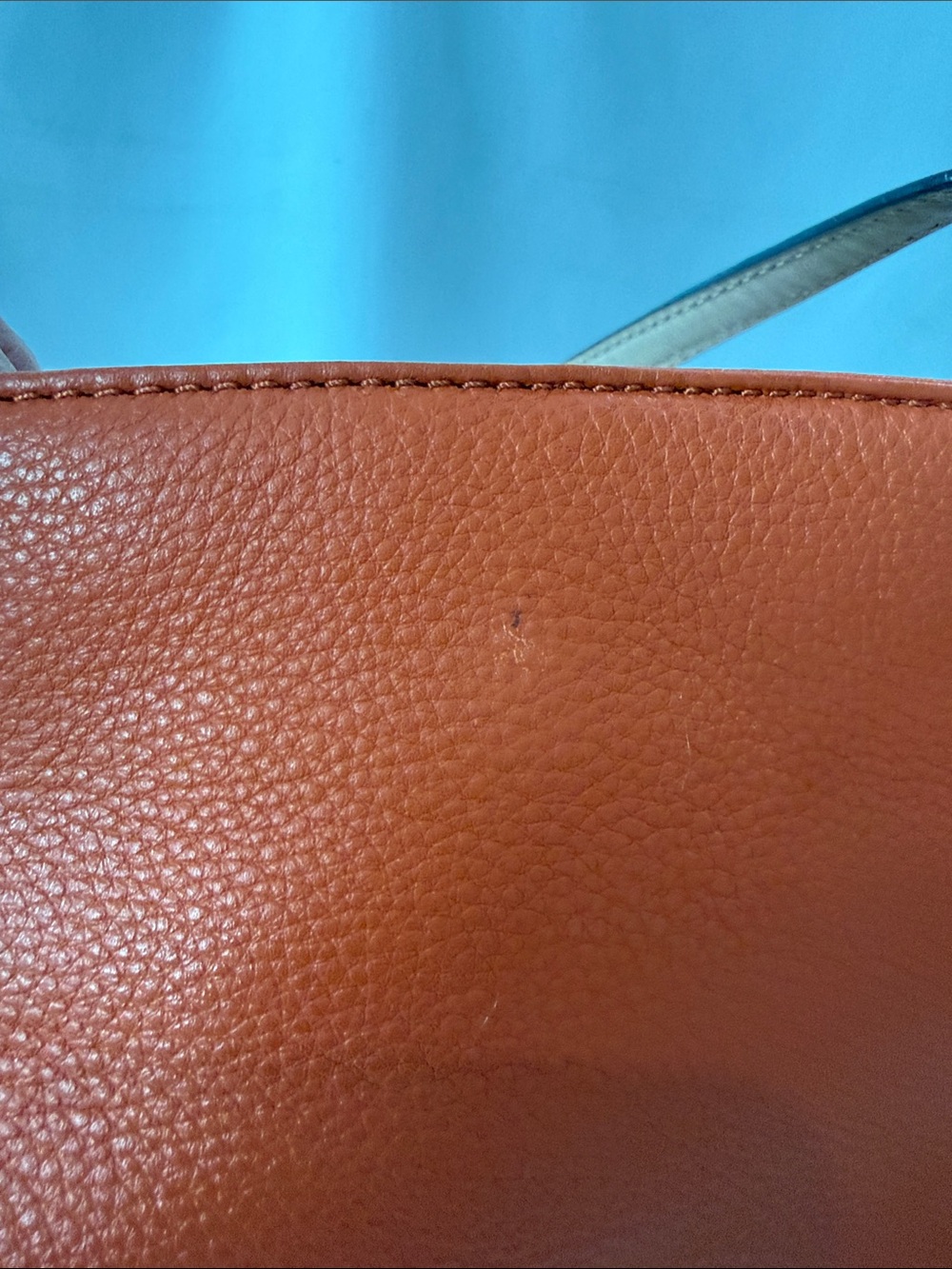 Michael Kors Jet Set Burnt Orange Leather with Contrast Handles - Picture 13 of 13